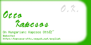 otto kapcsos business card